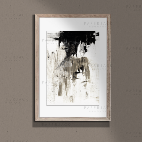 Lady In The Mist Abstract Art Poster