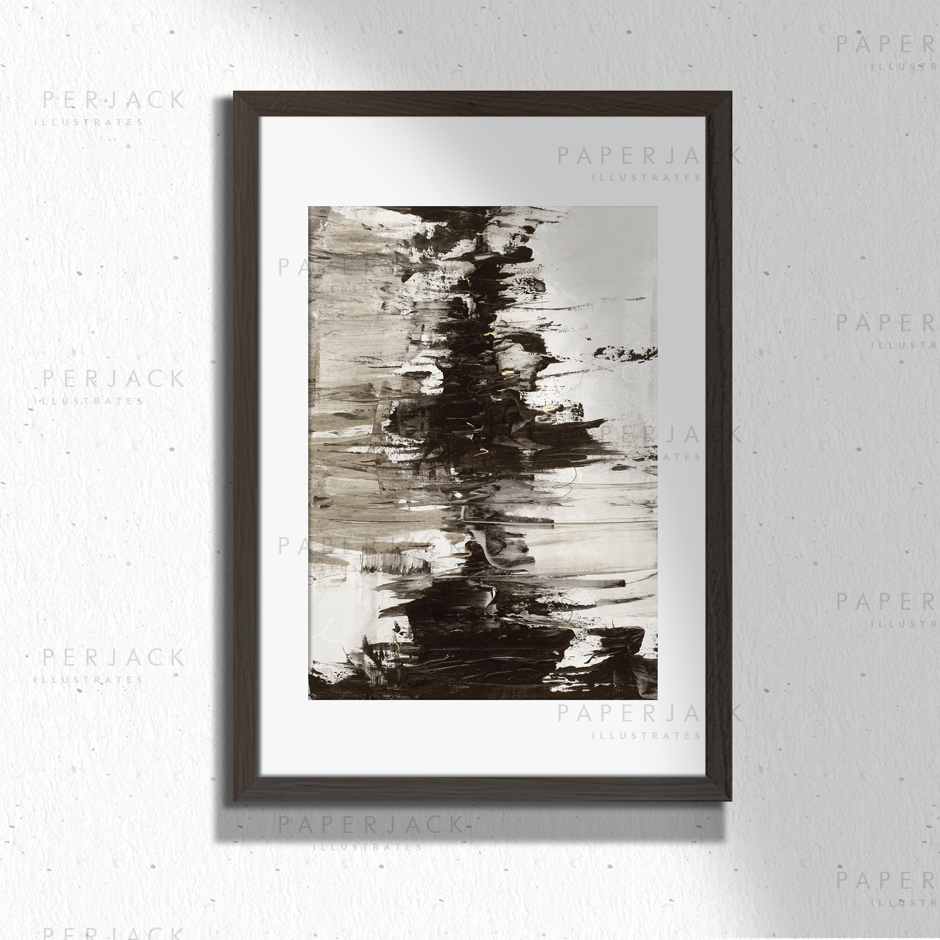 Harbour Abstract Art Poster