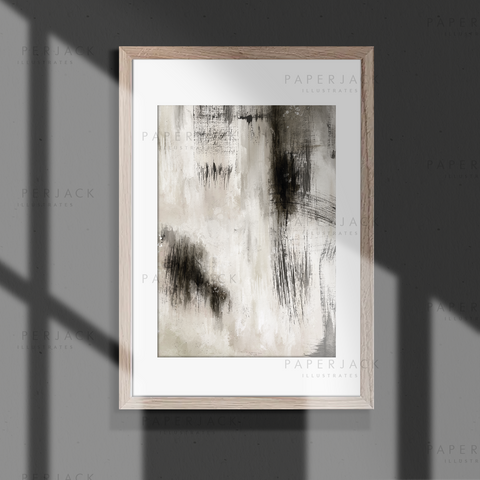 Abstract Mist Art Poster - Beige