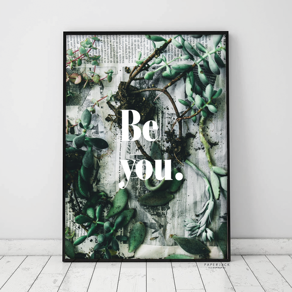 Be You tropical wall art - Tropical Greenland