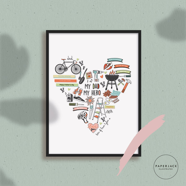 Personalised Father's Day Print
