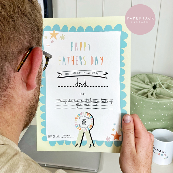 Father's Day Certificate - DIGITAL DOWNLOAD