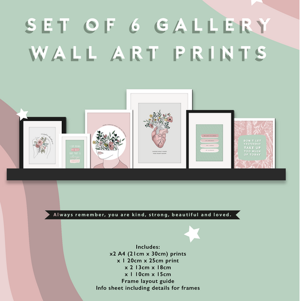 Gallery Wall Bundle - Set of 6 Prints